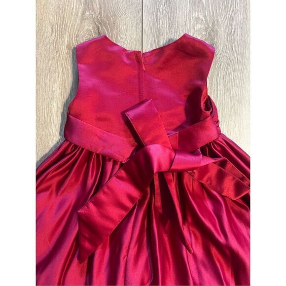 Cinderella Girls Size 2T Fit Flare Holiday Sleeveless Toddler Dress Red - Picture 5 of 9